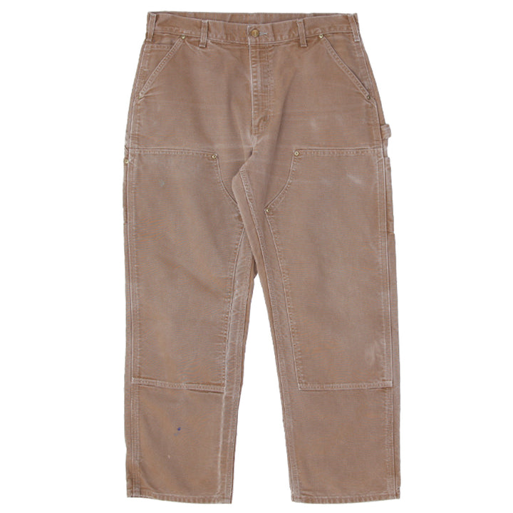 Mens B01 BRN Loose Original Fit Double Knee Carhartt Work Pants