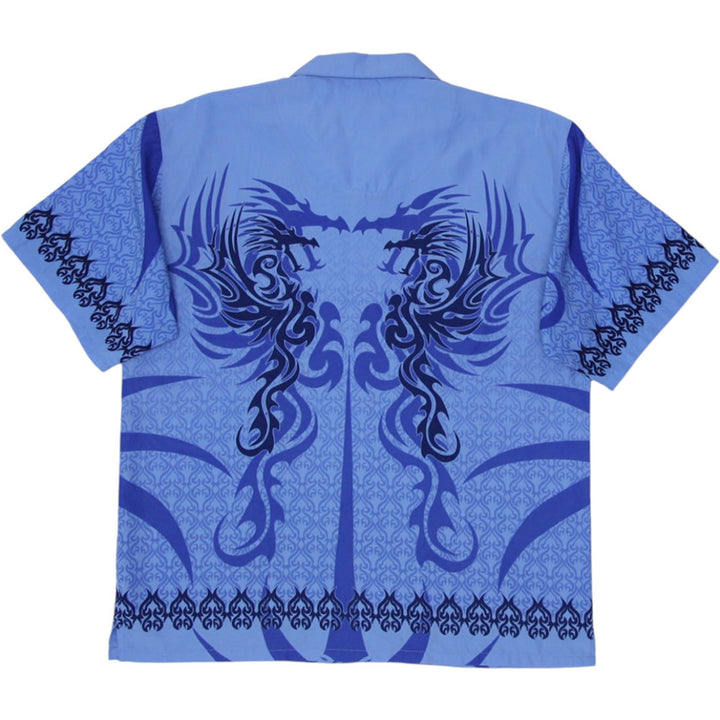 Mens Urban Rags Clothing Inc. Japanese Dragon Crazy Short Sleeve Shirt