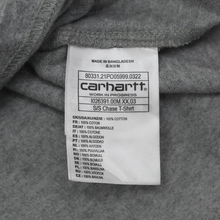 Mens Carhartt S/S Chase T-Shirt Gray - Fashion Rerun Vintage Migration_T-Shirt