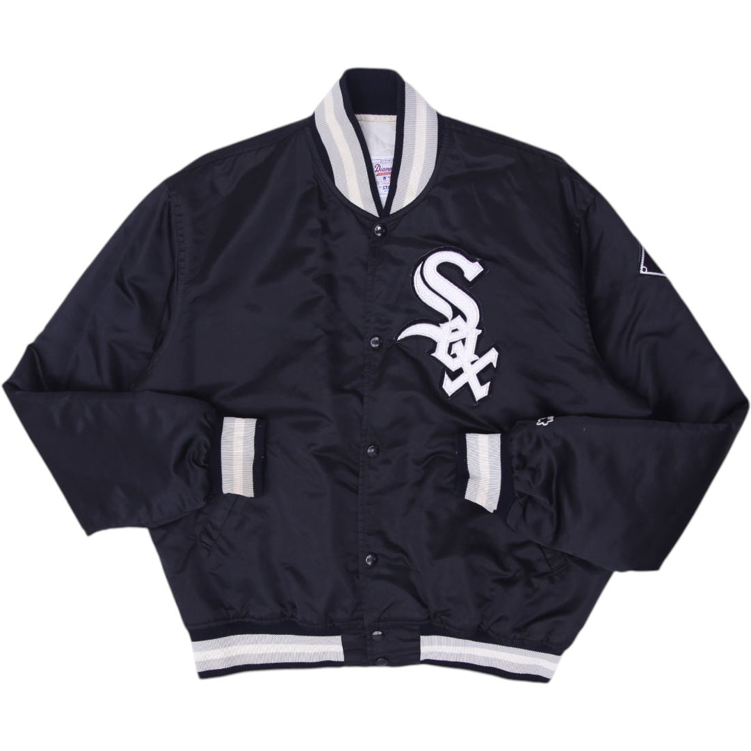 Vintage 90s Starter Chicago White Sox Bomber Jacket Made in USA Size L | Migration_Jackets | Fashion Rerun