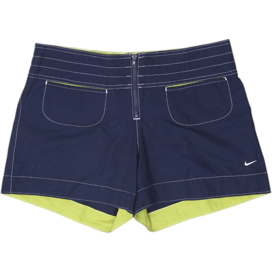 Ladies Nike Contrast Stitch Zip Shorts Size M