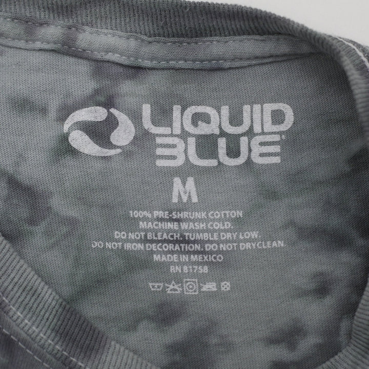 Mens Liquid Blue Pink Floyd Tie-Dye Graphic T-Shirt Size M | Migration_T-Shirts - Back View | Fashion Rerun