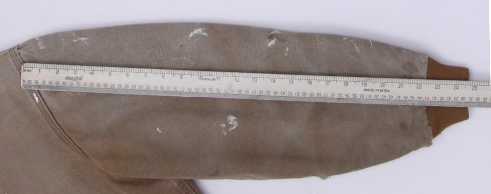 Mens Carhartt J130 211 Canvas Paint Marks Distressed Workwear Jacket | Migration_Jackets - View 7 | Fashion Rerun
