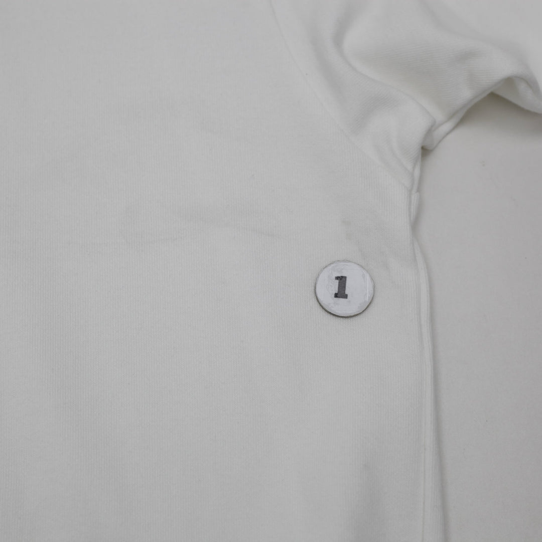 Vintage 90's Nike Team USA Flag Patch Crewneck Sweatshirt White M | Migration_Sweatshirt - Detail View | Fashion Rerun