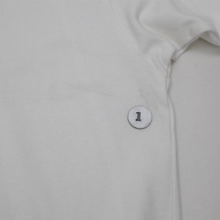 Vintage 90's Nike Team USA Flag Patch Crewneck Sweatshirt White M | Migration_Sweatshirt - Detail View | Fashion Rerun