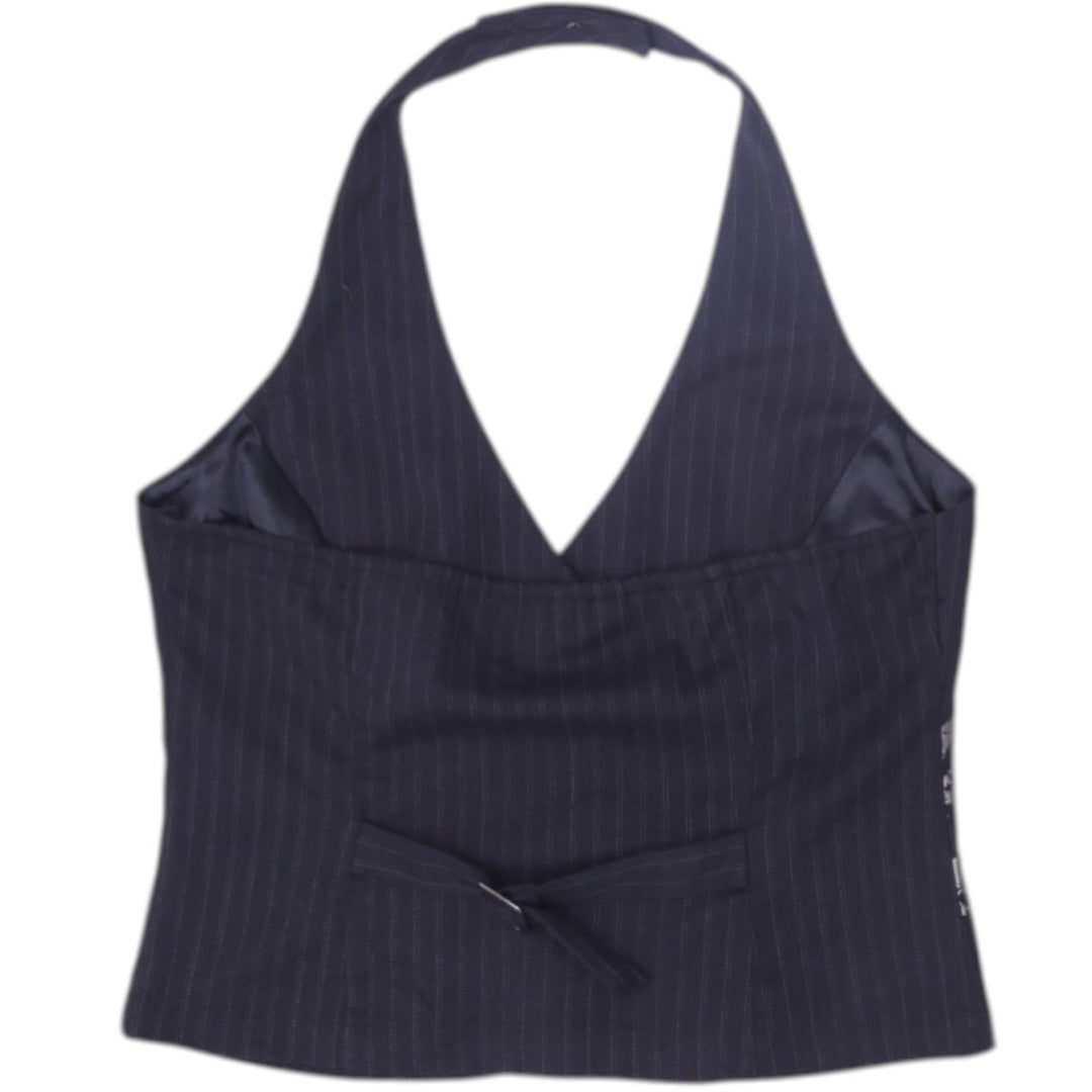 Y2K Ladies Front Button Halter Top | Migration_Y2K Tops - Side View | Fashion Rerun