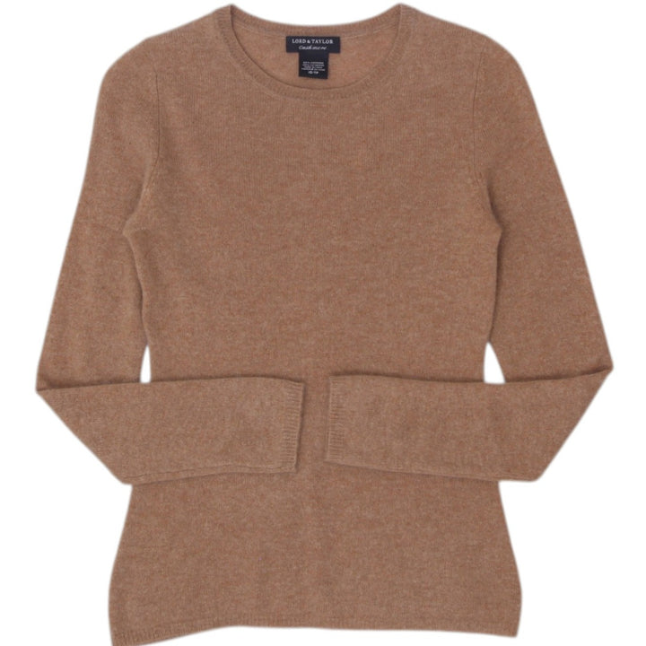 Ladies Lord & Taylor Cashmere Beige Soft Knit Sweater Size XS | Migration_Knitwear & Sweaters | Fashion Rerun