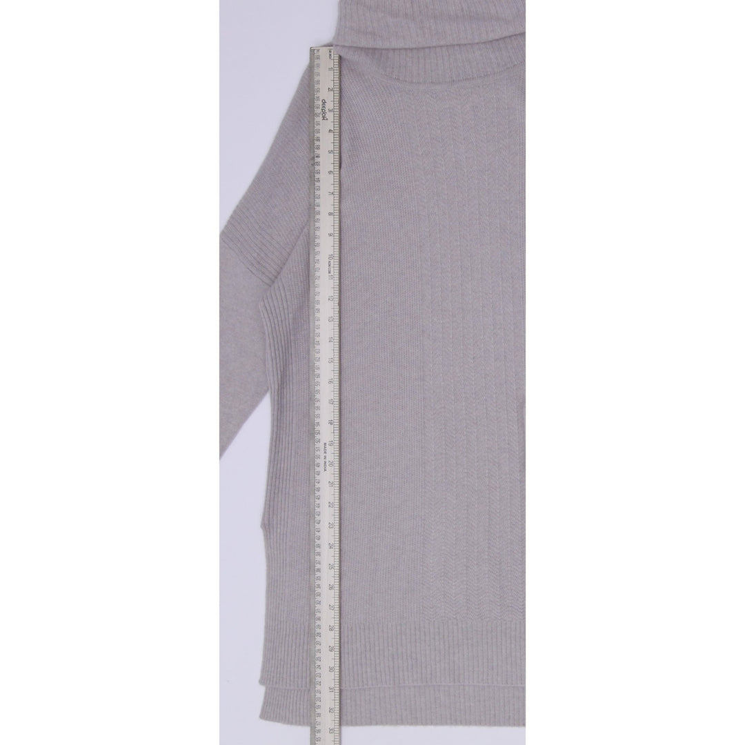 Ladies Nanette Lepore 100% 2-Ply Cashmere Turtleneck Tunic Sweater Size XL