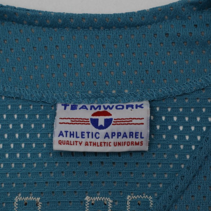 Vintage Tag Team Jayhawks Baseball Jersey Teal Mesh #32 Made In USA Size XL | Migration_Jerseys - Back View | Fashion Rerun