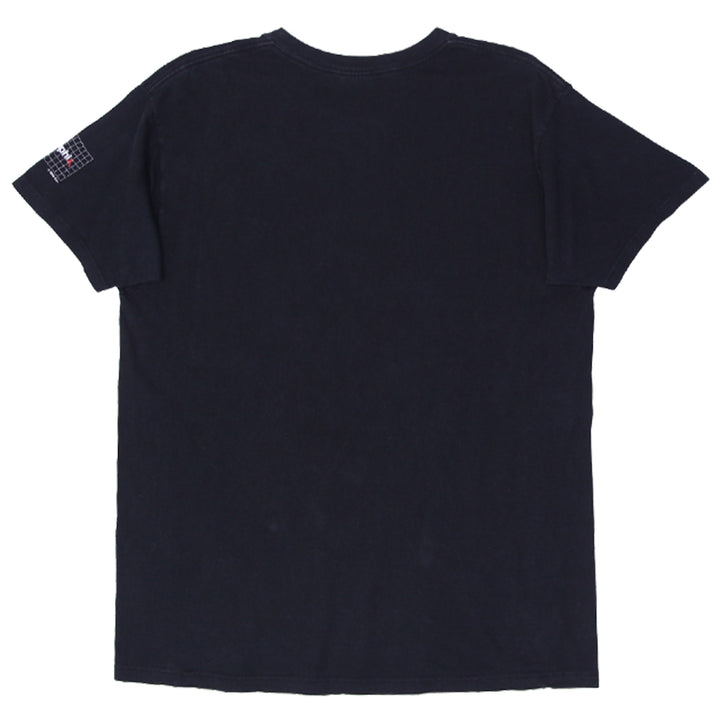 Vintage 1990 Graffix Jester Skelton Clown Black T-Shirt