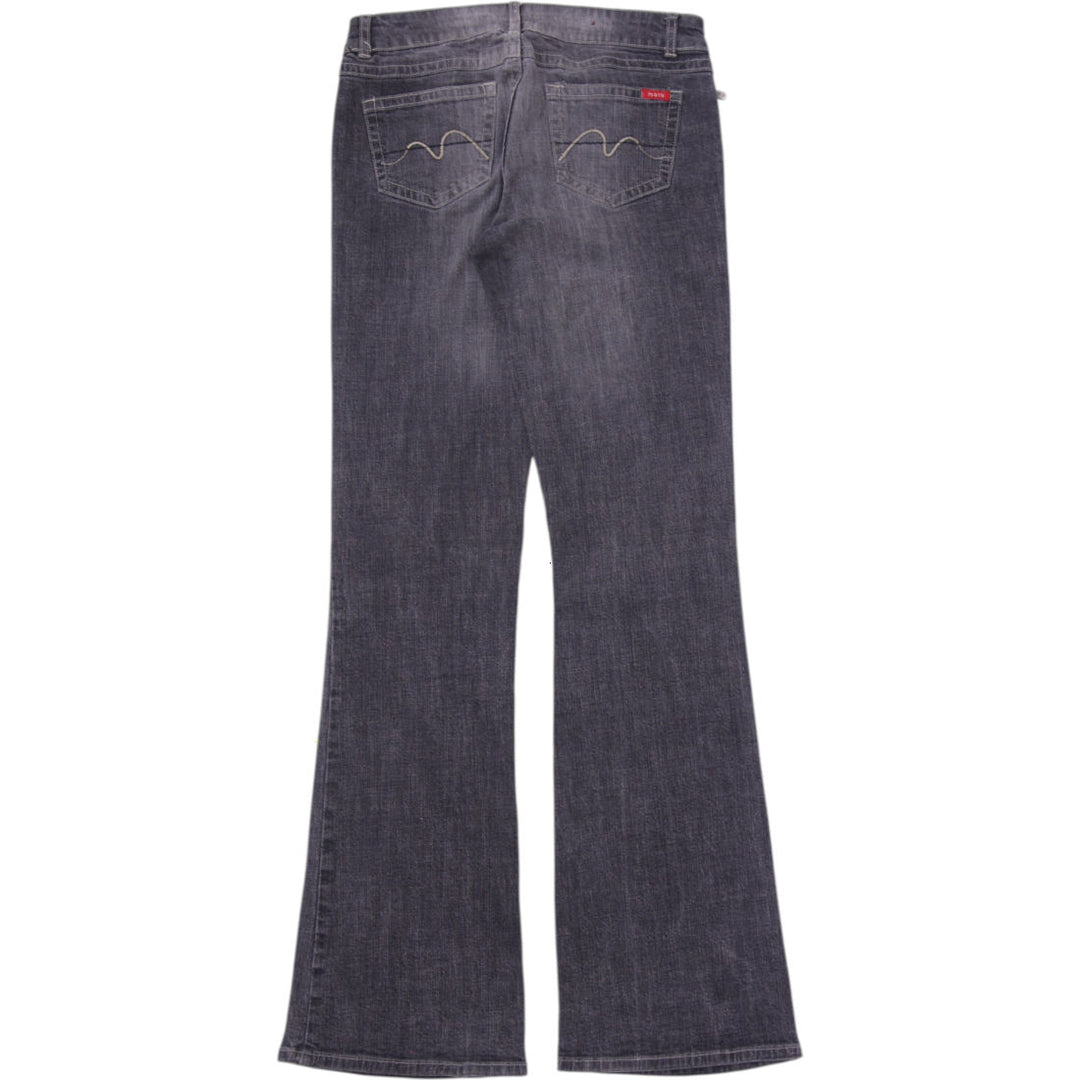 Y2K Ladies MOTO Low Rise Flare Jeans Size 28