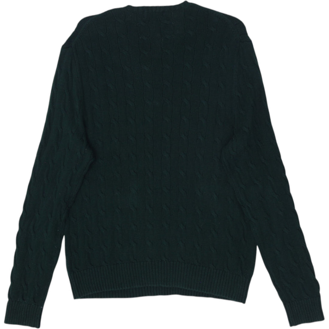 Ladies Polo Ralph Lauren Cable Knit Cotton Sweater Size XL