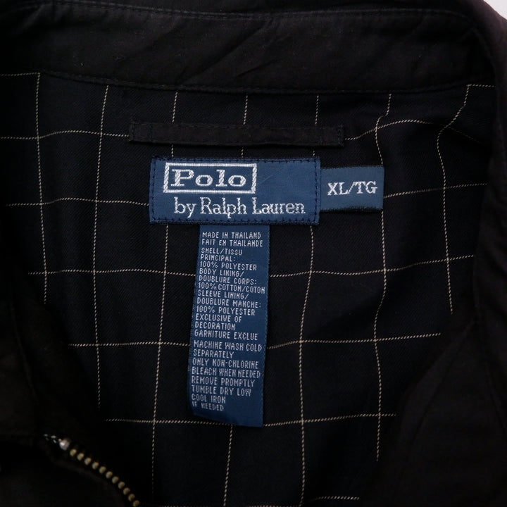 Vintage Polo By Ralph Lauren Plaid Lined Harrington Jacket