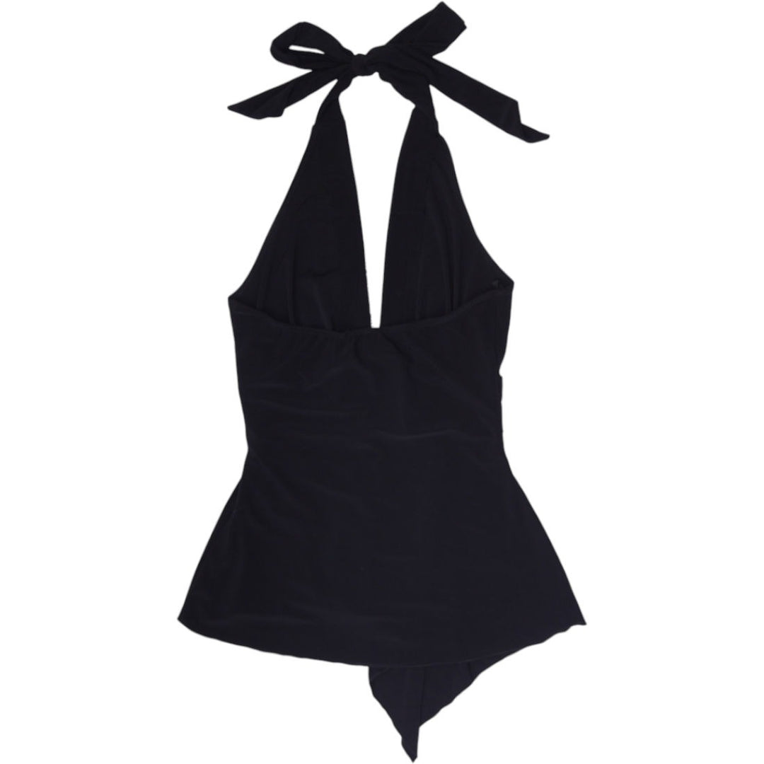 Y2K Gidani USA Black Halter Top