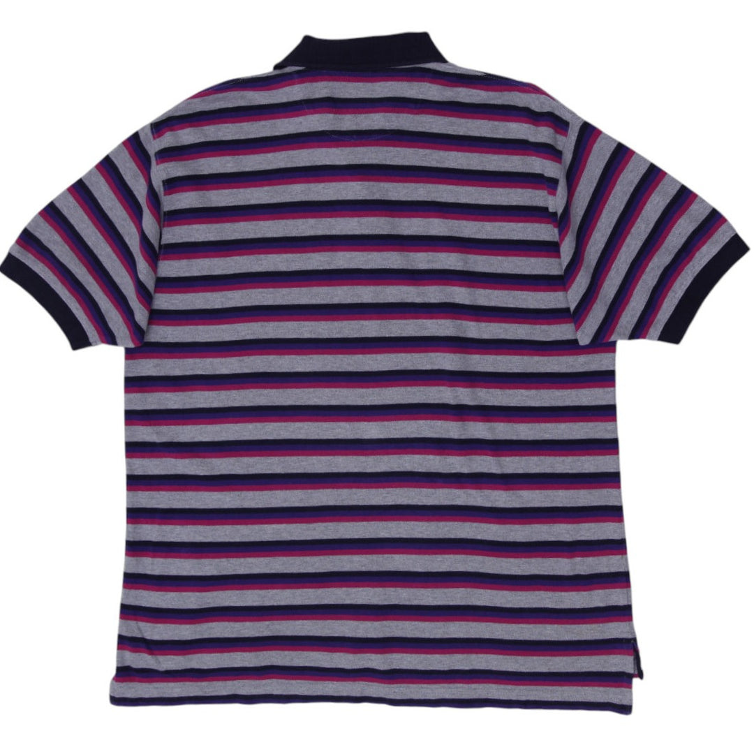 Mens Chaps Ralph Lauren Striped Polo T-Shirt Size L