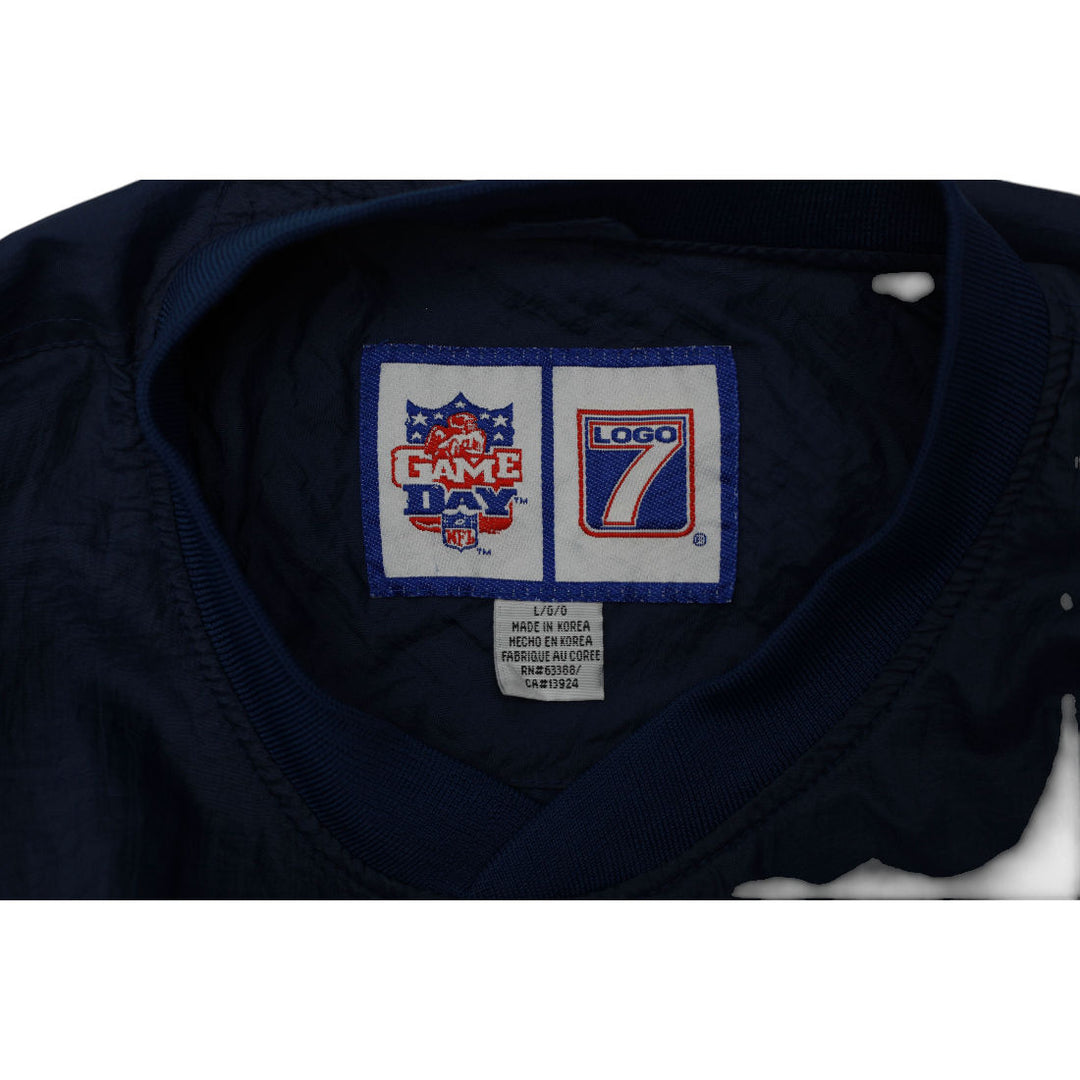 Vintage Logo 7 Pro Line Dallas Cowboys Navy Pullover Windbreaker Jacket Size L | Migration_Jackets - Back Vie | Fashion Rerun