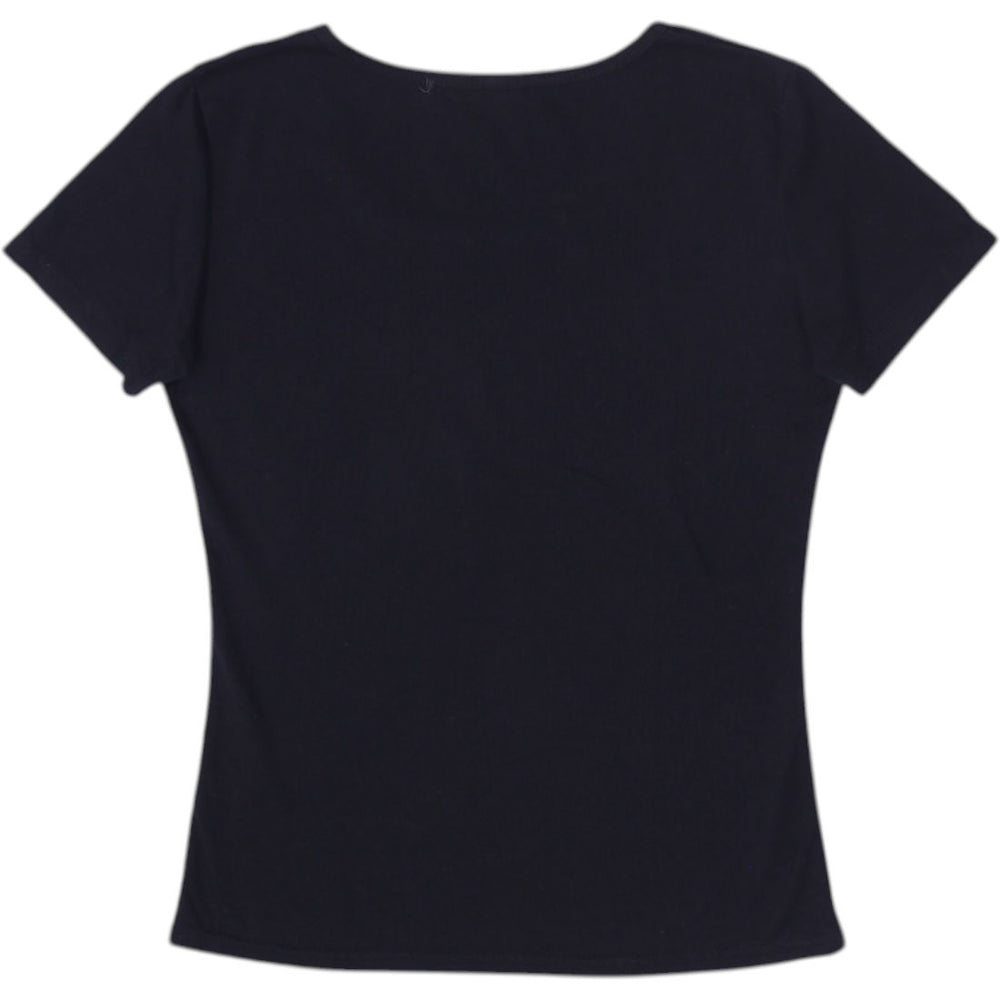 Y2K Ladies Graphic Short Sleeve Tee Size M | Migration_Y2K Tops - Side View | Fashion Rerun