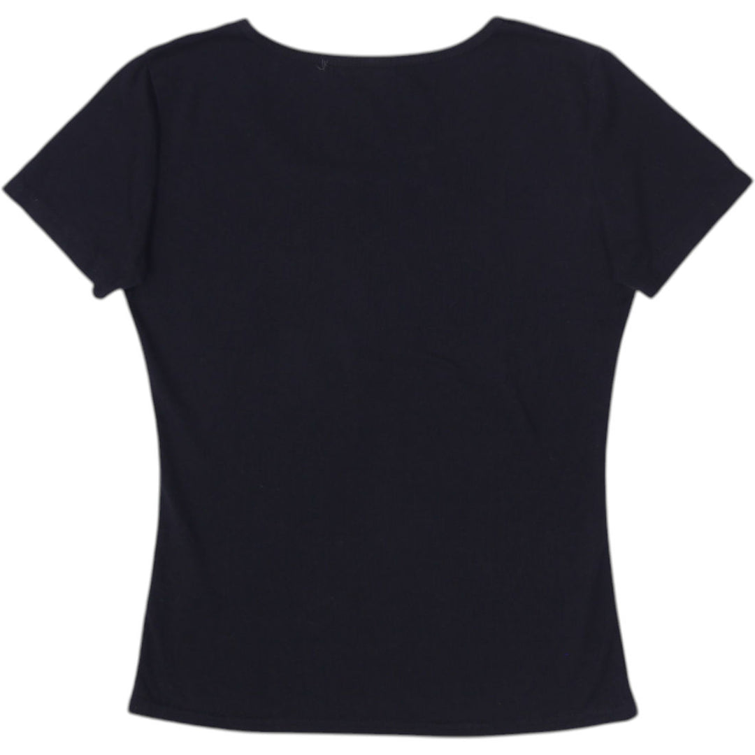 Y2K Ladies Graphic Short Sleeve Tee Size M | Migration_Y2K Tops - Side View | Fashion Rerun