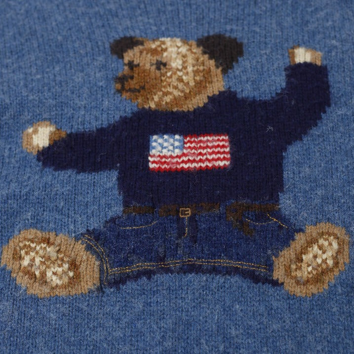 Mens Polo Ralph Lauren Sweater Blue Graphic Knitwear Bear | Migration_Knitwear & Sweaters RL Collection - Det | Fashion Rerun