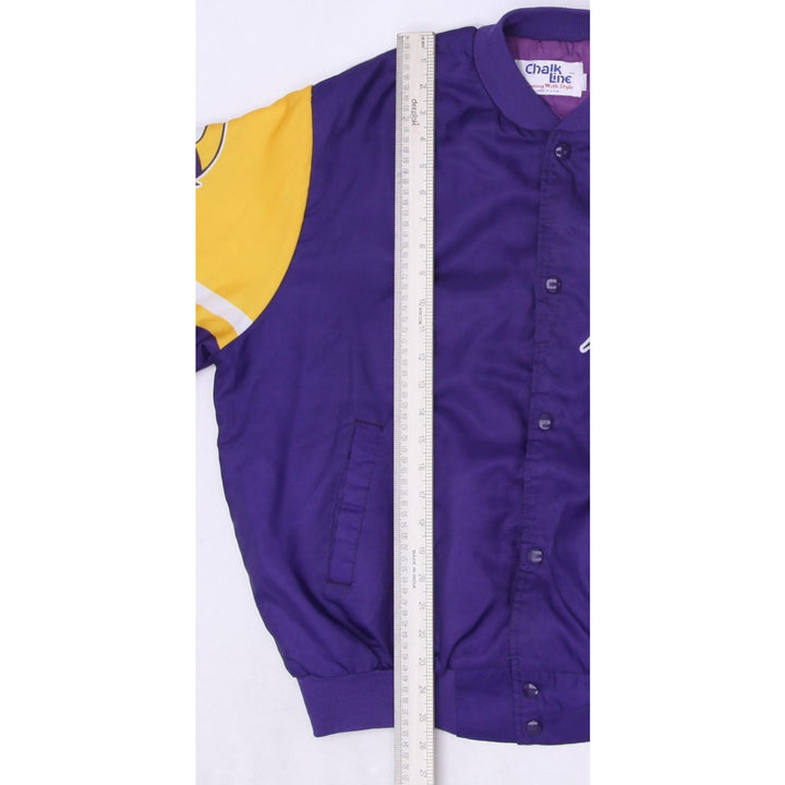 Vintage 90s Minnesota Vikings Chalk Line Fanimation NFL Football Satin Jacket L | Migration_Jackets - View 8 | Fashion Rerun
