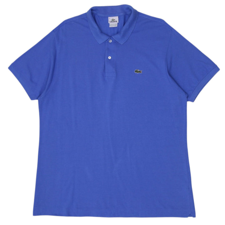 Mens Lacoste Polo Shirt Blue Casual Short Sleeve Cotton
