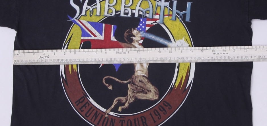 Vintage Black Sabbath Reunion Tour 1999 T-Shirt Black Graphic Band | Migration_T-Shirts - View 6 | Fashion Rerun