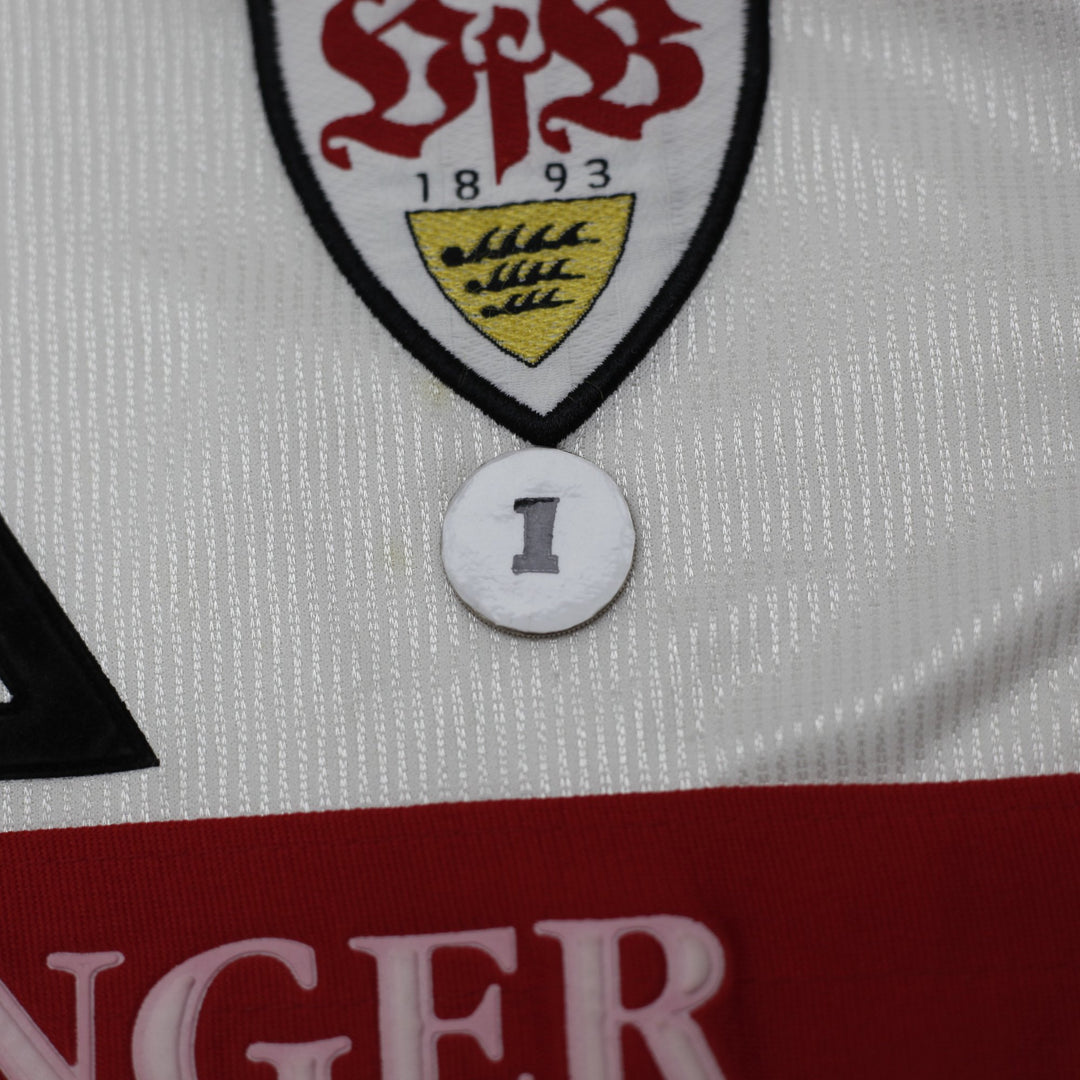 Vintage 90s Boys Adidas VFB Stuttgart Soccer Jersey White Size M | Migration_Jerseys - View 8 | Fashion Rerun