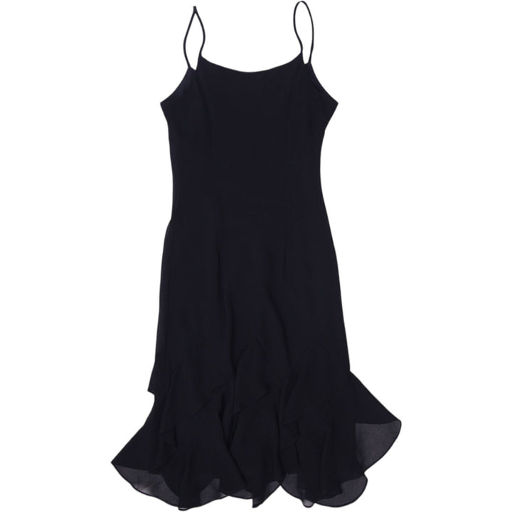 Y2K Black Flared Midi Dress - Size 8 | Migration_Dresses - Side View | Fashion Rerun
