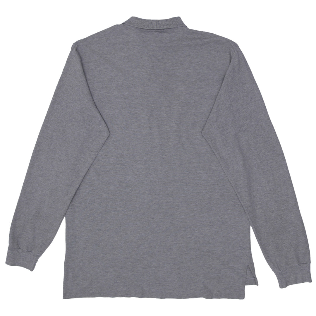 Mens Polo Ralph Lauren Long Sleeve Polo T-Shirt Gray - Fashion Rerun Vintage Migration_T-Shirt