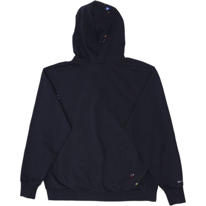 Mens Nike Standard Issue Dri-FIT Paint Splatter Pullover Hoodie Black Size L