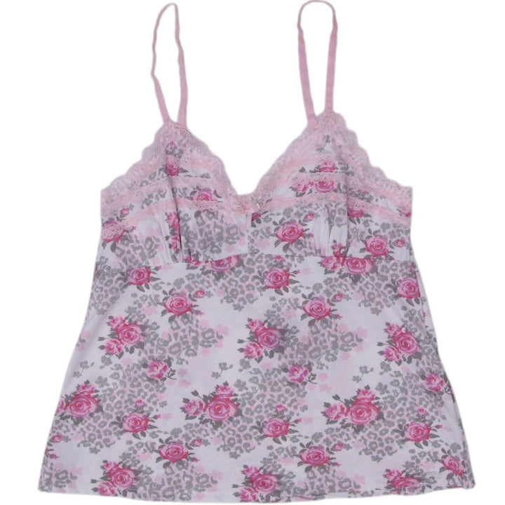 Y2K Ladies Camisole Floral Lace Strappy Top XS | Migration_Y2K Tops | Fashion Rerun