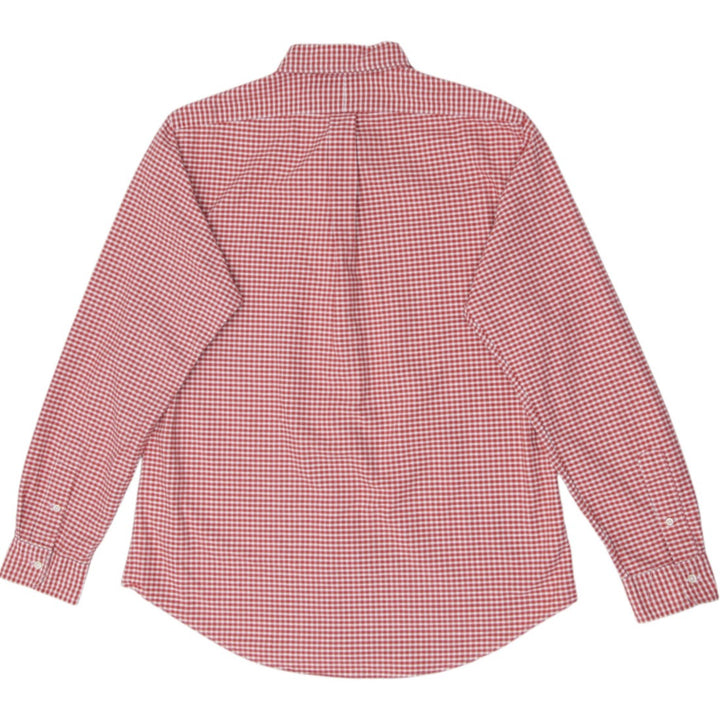 Mens Ralph Lauren Custom Fit Gingham Long Sleeve Button-Down Shirt Size L