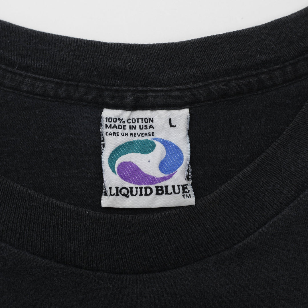 Vintage 1995 Liquid Blue Jerry Garcia Grateful Dead Band T-Shirt Size L | Migration_T-Shirts - Back View | Fashion Rerun