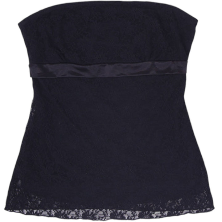 Y2K Ladies Maurices Lace Strapless Tube Top Size M