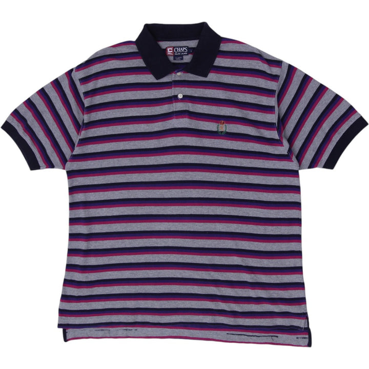 Mens Chaps Ralph Lauren Striped Polo T-Shirt Size L