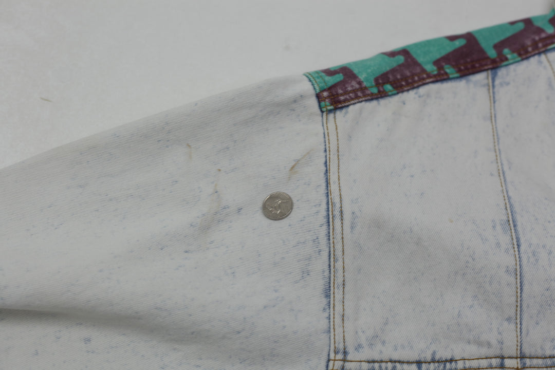 Vintage GET USED Classic Jeans RN 71554 by Elie Patchwork Denim Jacket