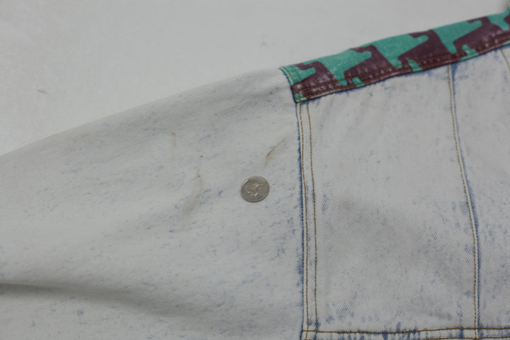 Vintage GET USED Classic Jeans RN 71554 by Elie Patchwork Denim Jacket