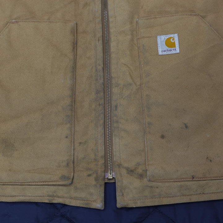 Carhartt V01 BRN Arctic Quilt-Lined Duck Workwear Utility Vest Size L | Migration_Vests - Alternate View | Fashion Rerun