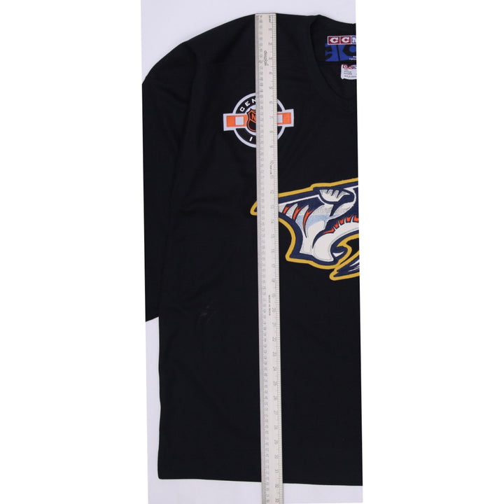 Vintage Black CCM Center Ice NHL Nashville Predators Hockey Jersey XL | Migration_Jerseys - View 7 | Fashion Rerun