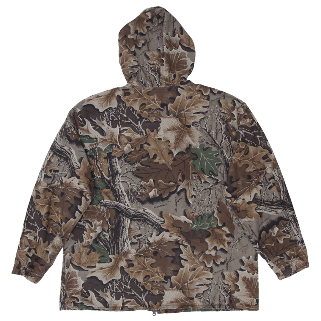 Mens Forest Camo Full Zip Hooded Jacket - Fashion Rerun Vintage Migration_Jacket