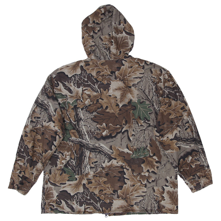 Mens Forest Camo Full Zip Hooded Jacket - Fashion Rerun Vintage Migration_Jacket