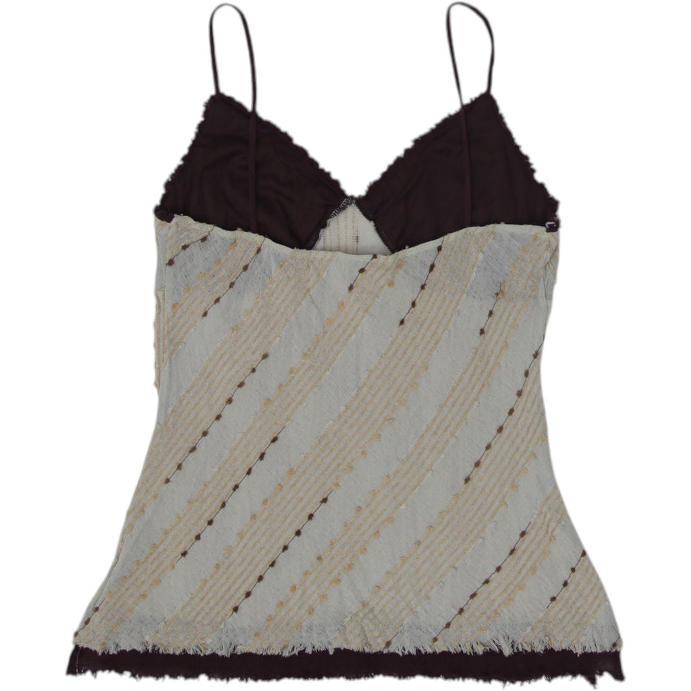 Y2K Ladies Camisole Lace Spaghetti Strappy Top Size XS | Migration_Y2K Tops - Side View | Fashion Rerun