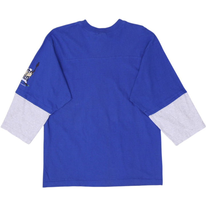 Vintage 1994 Warner Bros Hero Cartoon Graphic Long Sleeve T-Shirt Size S | Migration_T-Shirts - Side View | Fashion Rerun