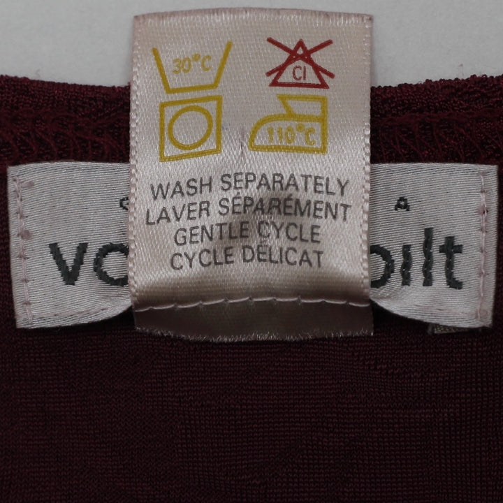 Y2K Ladies Gloria Vanderbilt Burgundy Lace Stretch Sleeveless Shell Top XL