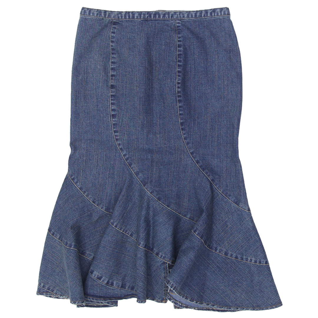 Y2K Laies AR Fishtail Midi Skirt