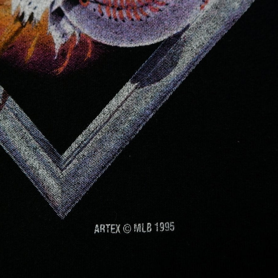 Vintage Youth Boys Artex Philadelphia Phillies T-Shirt Black MLB Graphic 1995