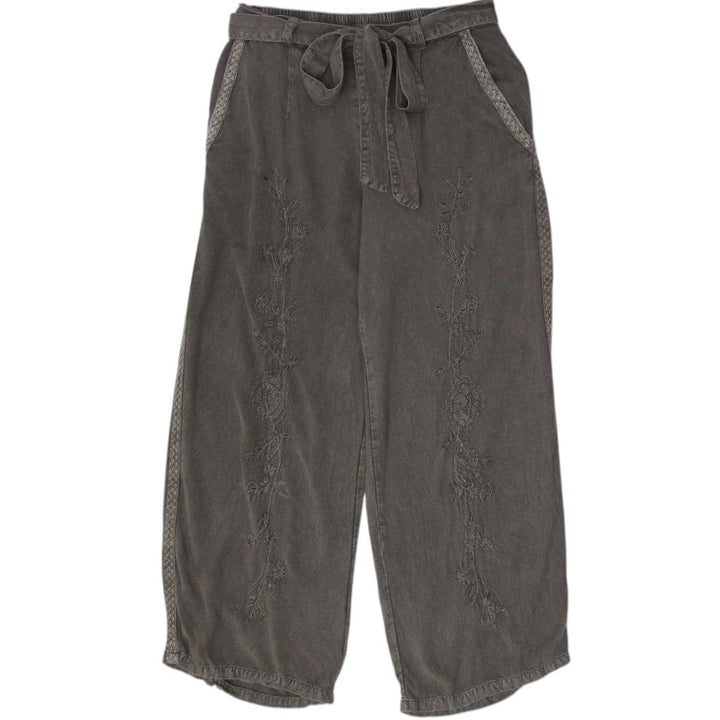 Y2K Ladies Embroidered Boho Chic Wide Leg Pants Size S | Migration_Jeans & Pants | Fashion Rerun