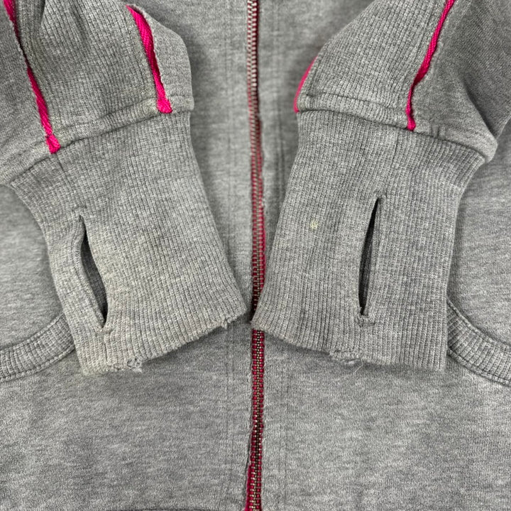 Ladies Lululemon Full Zip Hoodie Gray Pink