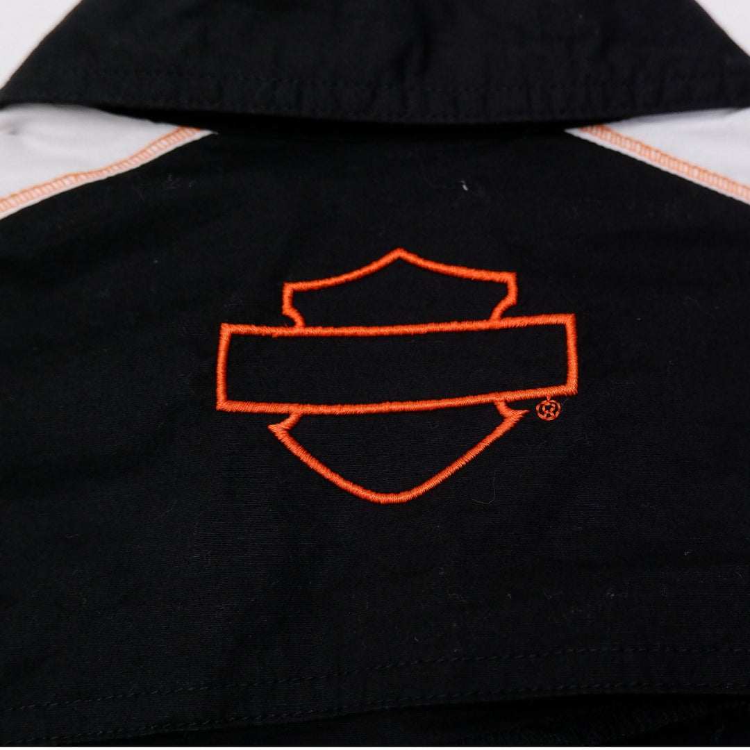 Ladies Embroidered Harley Davidson Full Zip Blouse