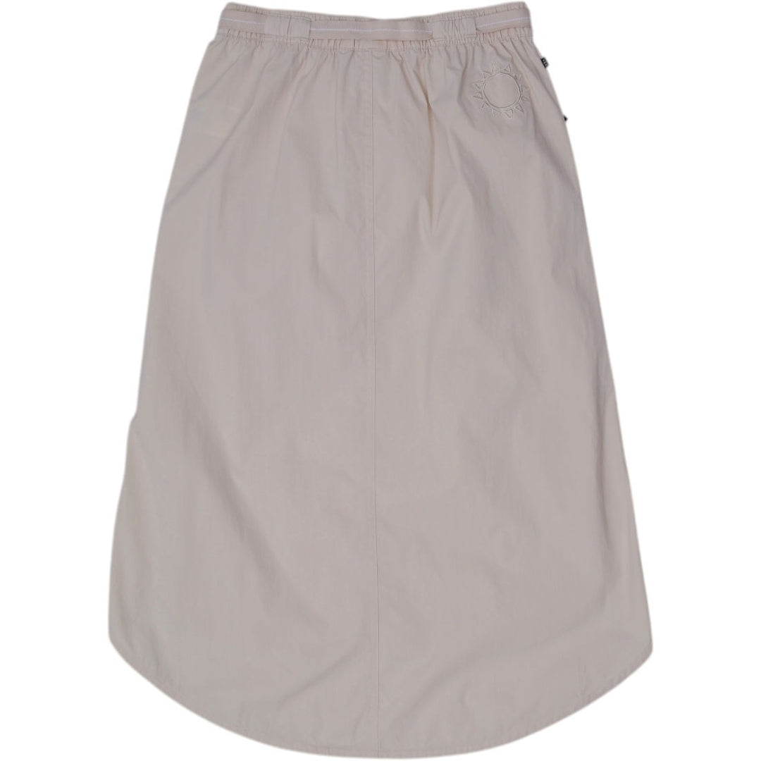 Ladies Addidas Utility Style High-Low Beige Midi Skirt size 6 | Migration_Skirts - Side View | Fashion Rerun